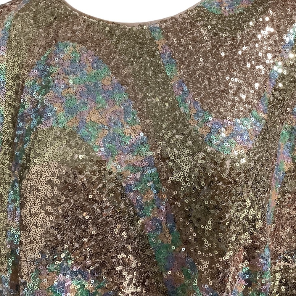 H&M Rose Gold Sequin Dress - Size XL - Picture 8 of 12